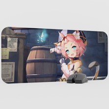 mousepad bastir Diona Genshin Impact Anime Oyuncu V3 - 70X30 Xl Gaming Mouse Pad Fare Altlığı
