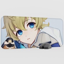 mousepad bastir Mika Genshin Impact Anime Oyuncu V4 - 70X30 Xl Gaming Mouse Pad Fare Altlığı