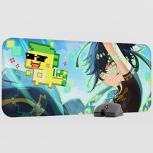mousepad bastir Kinich Genshin Impact Anime Oyuncu V1 - 70X30 Xl Gaming Mouse Pad Fare Altlığı