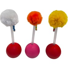 Indispensablely Dev Hacıyatmaz Kedi Oyuncağı Xxl 33 cm Tüylü Zilli Oyuncak 1 Adet