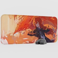 mousepad bastir Diluc Genshin Impact Anime Oyuncu V2 - 70X30 Xl Gaming Mouse Pad Fare Altlığı