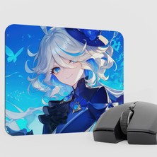 mousepad bastir Furina Genshin Impact Anime Oyuncu V4 - 22X18 Gaming Mouse Pad Fare Altlığı