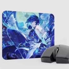 mousepad bastir Yelan Genshin Impact Anime Oyuncu V2 - 22X18 Gaming Mouse Pad Fare Altlığı