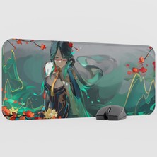 mousepad bastir Xianyun Genshin Impact Anime Oyuncu V2 - 70X30 Xl Gaming Mouse Pad Fare Altlığı