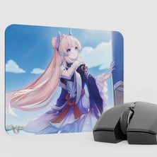 mousepad bastir Kokomi Genshin Impact Anime Oyuncu V2 - 22X18 Gaming Mouse Pad Fare Altlığı