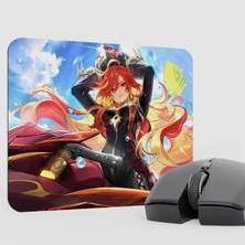 mousepad bastir Mavuika Genshin Impact Anime Oyuncu V1 - 22X18 Gaming Mouse Pad Fare Altlığı