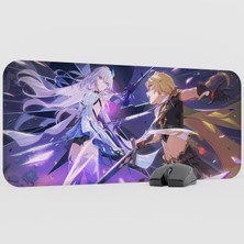 mousepad bastir Skirk Genshin Impact Anime Oyuncu V5 - 70X30 Xl Gaming Mouse Pad Fare Altlığı