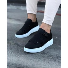 Indispensablely Siyah Erkek Yüksek Taban Ayakkabı