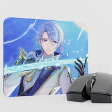 mousepad bastir Ayato Genshin Impact Anime Oyuncu V3 - 22X18 Gaming Mouse Pad Fare Altlığı