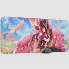 mousepad bastir Chasca Genshin Impact Anime Oyuncu V5 - 90X40 Xxl Gaming Mouse Pad Fare Altlığı