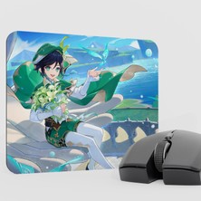 mousepad bastir Venti Genshin Impact Anime Oyuncu V2 - 22X18 Gaming Mouse Pad Fare Altlığı