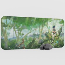 mousepad bastir Venti Genshin Impact Anime Oyuncu V4 - 70X30 Xl Gaming Mouse Pad Fare Altlığı