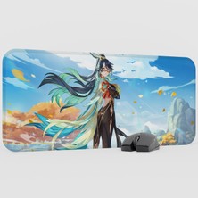 mousepad bastir Xianyun Genshin Impact Anime Oyuncu V3 - 70X30 Xl Gaming Mouse Pad Fare Altlığı