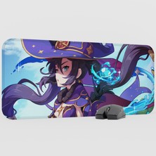 mousepad bastir Mona Genshin Impact Anime Oyuncu V1 - 70X30 Xl Gaming Mouse Pad Fare Altlığı