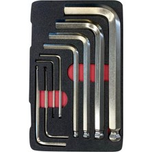 İzeltaş Izeltaş 4905 Yuvarlak Başlı Allen Anahtar Takımı 8 Parça(Kutusuz) - 4905007108