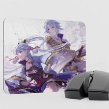 mousepad bastir Ayato Genshin Impact Anime Oyuncu V5 - 22X18 Gaming Mouse Pad Fare Altlığı