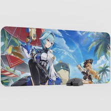 mousepad bastir Eula Genshin Impact Anime Oyuncu V3 - 90X40 Xxl Gaming Mouse Pad Fare Altlığı
