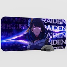 mousepad bastir Raiden Genshin Impact Anime Oyuncu V3 - 70X30 Xl Gaming Mouse Pad Fare Altlığı