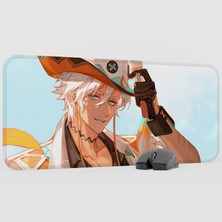 mousepad bastir Ifa Genshin Impact Anime Oyuncu V3 - 70X30 Xl Gaming Mouse Pad Fare Altlığı