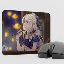 mousepad bastir Ningguang Genshin Impact Anime Oyuncu V1 - 22X18 Gaming Mouse Pad Fare Altlığı