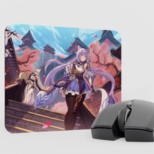 mousepad bastir Keqing Genshin Impact Anime Oyuncu V1 - 22X18 Gaming Mouse Pad Fare Altlığı