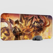 mousepad bastir Zhongli Genshin Impact Anime Oyuncu V1 - 70X30 Xl Gaming Mouse Pad Fare Altlığı