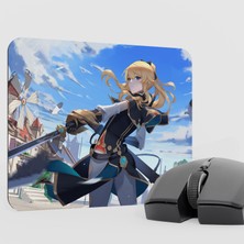 mousepad bastir Jean Genshin Impact Anime Oyuncu V3 - 22X18 Gaming Mouse Pad Fare Altlığı