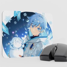 mousepad bastir Chongyun Genshin Impact Anime Oyuncu V2 - 22X18 Gaming Mouse Pad Fare Altlığı