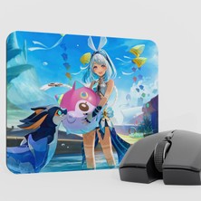 mousepad bastir Mualani Genshin Impact Anime Oyuncu V5 - 22X18 Gaming Mouse Pad Fare Altlığı