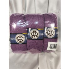 Ören Bayan Star Mor El Örgü Ipi (3 Adet) - Renk: 104