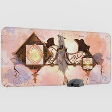 mousepad bastir Ningguang Genshin Impact Anime Oyuncu V2 - 90X40 Xxl Gaming Mouse Pad Fare Altlığı