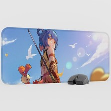 mousepad bastir Xiangling Genshin Impact Anime Oyuncu V2 - 70X30 Xl Gaming Mouse Pad Fare Altlığı