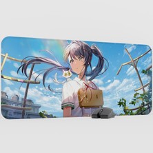 mousepad bastir Suzume Anime Mousepad V3 - 90X40 Xxl Gaming Mouse Pad Fare Altlığı