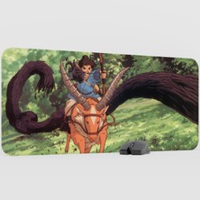 mousepad bastir Mononoke Hime Anime Mousepad V4 - 90X40 Xxl Gaming Mouse Pad Fare Altlığı