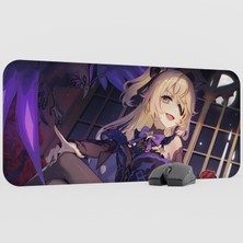 mousepad bastir Fischl Genshin Impact Anime Oyuncu V4 - 70X30 Xl Gaming Mouse Pad Fare Altlığı