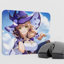 mousepad bastir Lisa Genshin Impact Anime Oyuncu V3 - 22X18 Gaming Mouse Pad Fare Altlığı