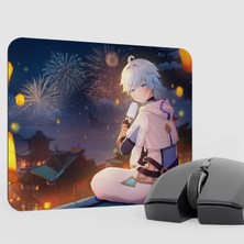 mousepad bastir Chongyun Genshin Impact Anime Oyuncu V4 - 22X18 Gaming Mouse Pad Fare Altlığı