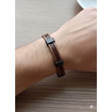 Reggente Kahverengi Hakiki Deri Bileklik
