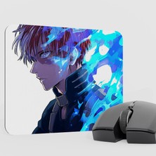 mousepad bastir Shoto Todoroki Anime Mousepad V1 - 22X18 Gaming Mouse Pad Fare Altlığı