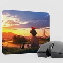 mousepad bastir Kiki's Delivery Service Anime Mousepad V3 - 22X18 Gaming Mouse Pad Fare Altlığı