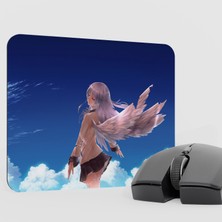 mousepad bastir Angel Beats Anime Mousepad V2 - 22X18 Gaming Mouse Pad Fare Altlığı