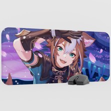 mousepad bastir Gorou Genshin Impact Anime Oyuncu V4 - 70X30 Xl Gaming Mouse Pad Fare Altlığı