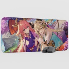mousepad bastir Kirara Genshin Impact Anime Oyuncu V5 - 70X30 Xl Gaming Mouse Pad Fare Altlığı