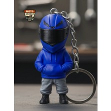 MotoGarage 3D Baskı Lacivert Motorcu Anahtarlık – Motor Aksesuar | Motor & Motosiklet Tutkunlarına Özel