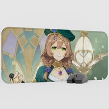 mousepad bastir Lisa Genshin Impact Anime Oyuncu V5 - 70X30 Xl Gaming Mouse Pad Fare Altlığı