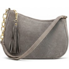 Elera Vizon - Zincir Detaylı Süet Çanta