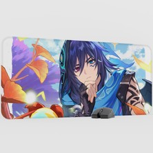 mousepad bastir Ororon Genshin Impact Anime Oyuncu V5 - 90X40 Xxl Gaming Mouse Pad Fare Altlığı