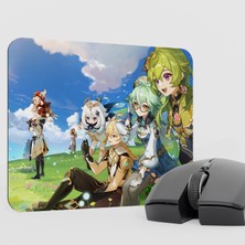 mousepad bastir Sucrose Genshin Impact Anime Oyuncu V5 - 22X18 Gaming Mouse Pad Fare Altlığı