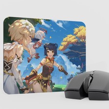 mousepad bastir Xiangling Genshin Impact Anime Oyuncu V4 - 22X18 Gaming Mouse Pad Fare Altlığı