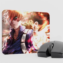 mousepad bastir Shoto Todoroki Anime Mousepad V2 - 22X18 Gaming Mouse Pad Fare Altlığı